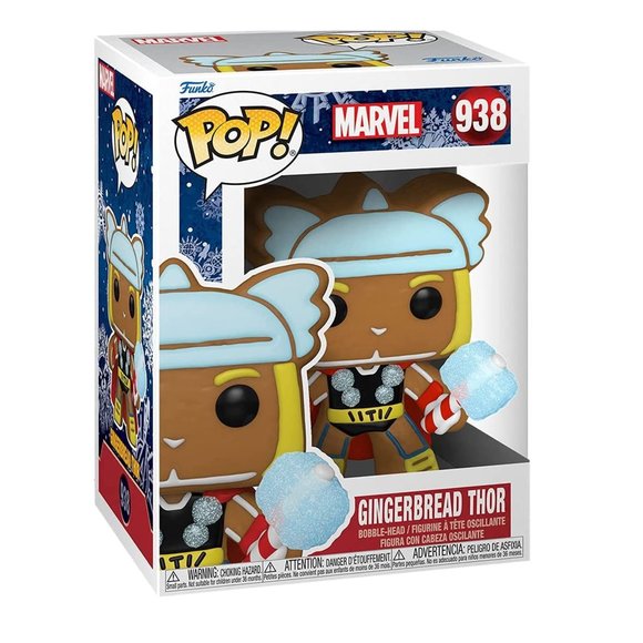 Funko Gingerbread Thor, Multicolor Funko Pop! Marvel 938 - Picture 4 of 4